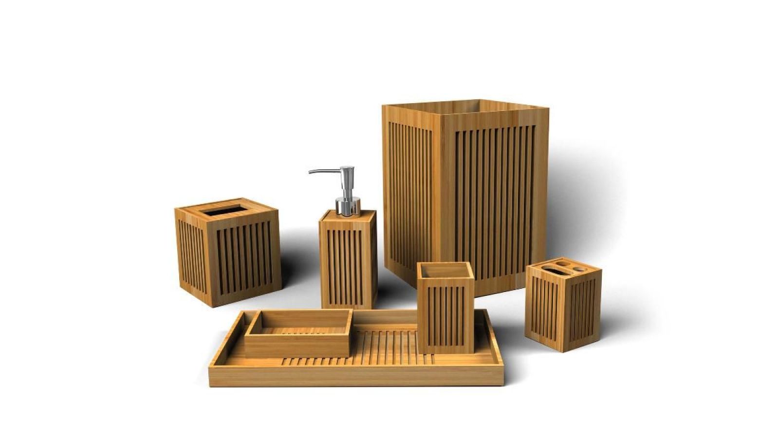 Bamboo Bath Set